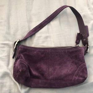 Purple coach bag